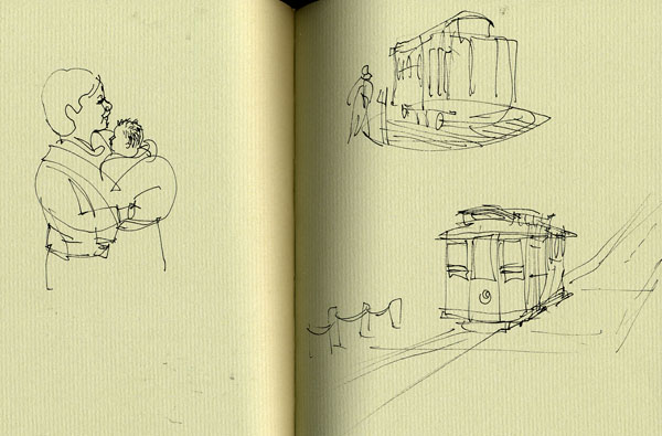 San Francisco sketches by Gareth Hinds
